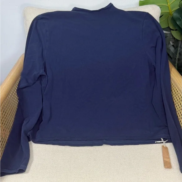 NWT Skims Cotton Jersey Turtleneck Long Sleeve - Picture 2 of 5